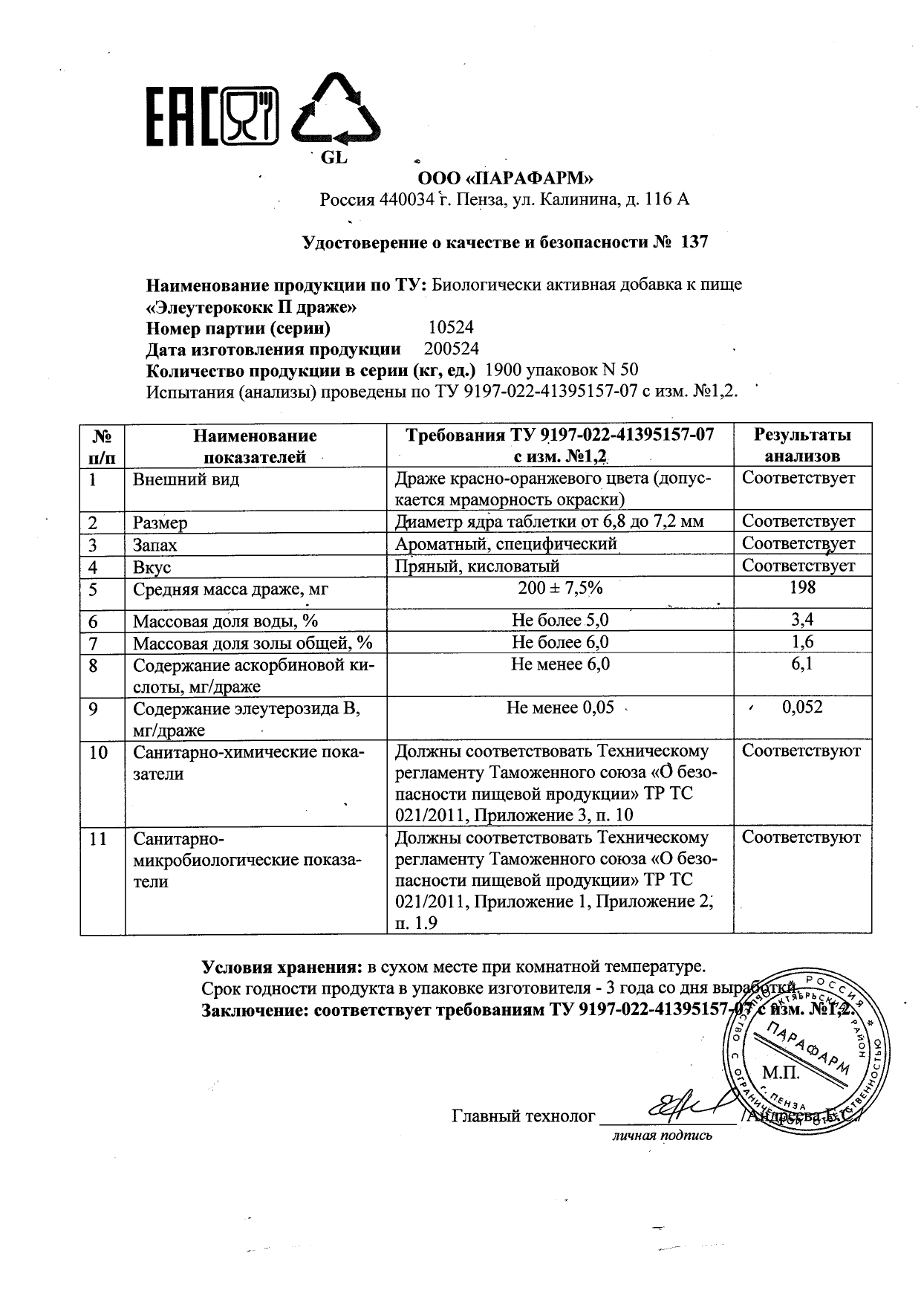 Паспорт №052024